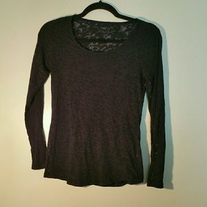 3X20. Made women's lace black blouse